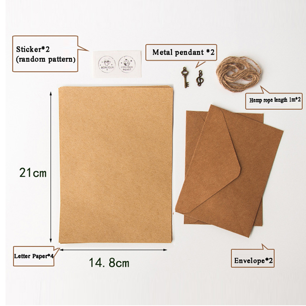 Letter Envelope Kraft - European Style Invitation Envelope Vintage Mailers