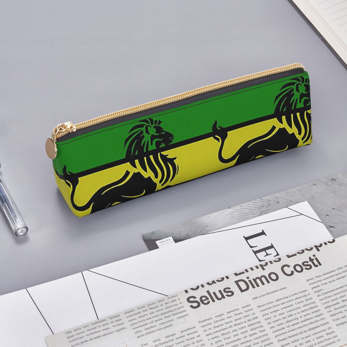 Lion Stationery & Office Supply(Kunshan)Co.Ltd - Black Rasta Lion On Rasta Flag