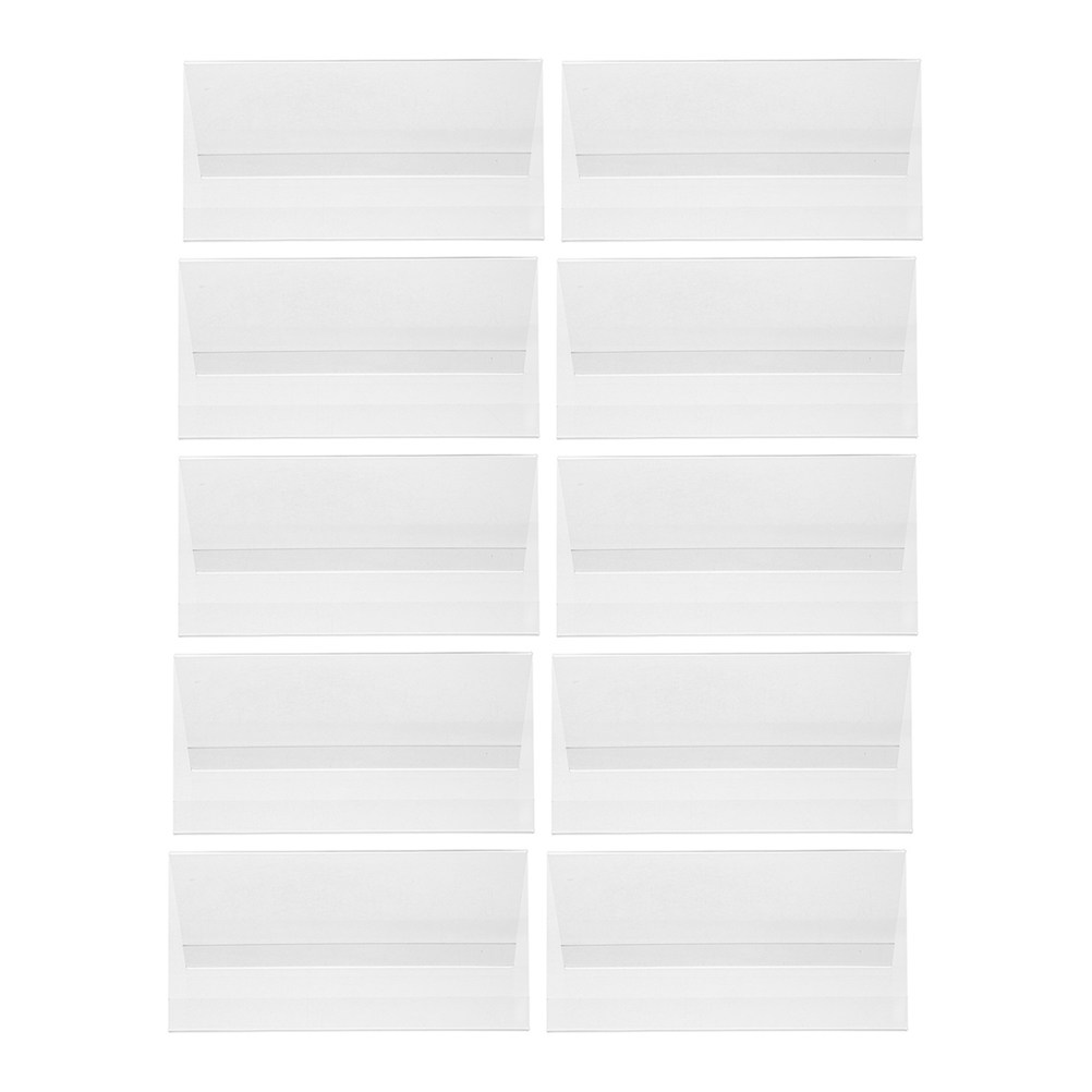 Desk Name Plate - 10Pcs Acrylic Name Plate Holder V