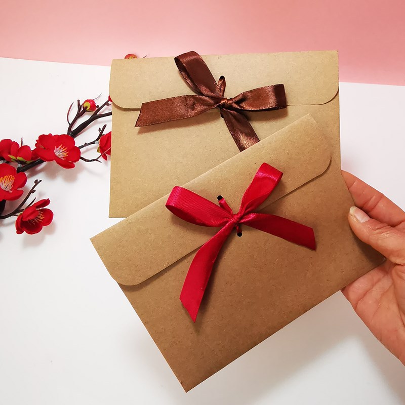 10Pcs Retro Kraft Envelope Bag - Letter Envelope Kraft ulasan dan harga