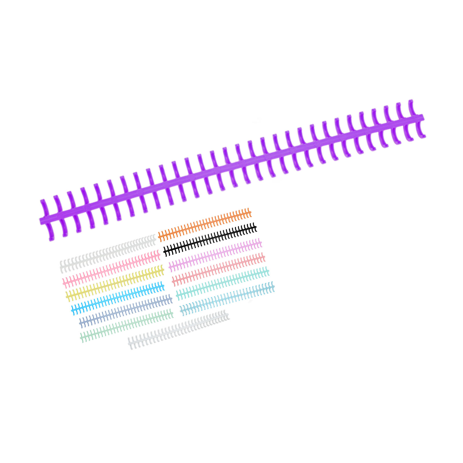 10PCS 30 Hole Loose Leaf Bindi - Binding Comb Plastic ulasan dan harga