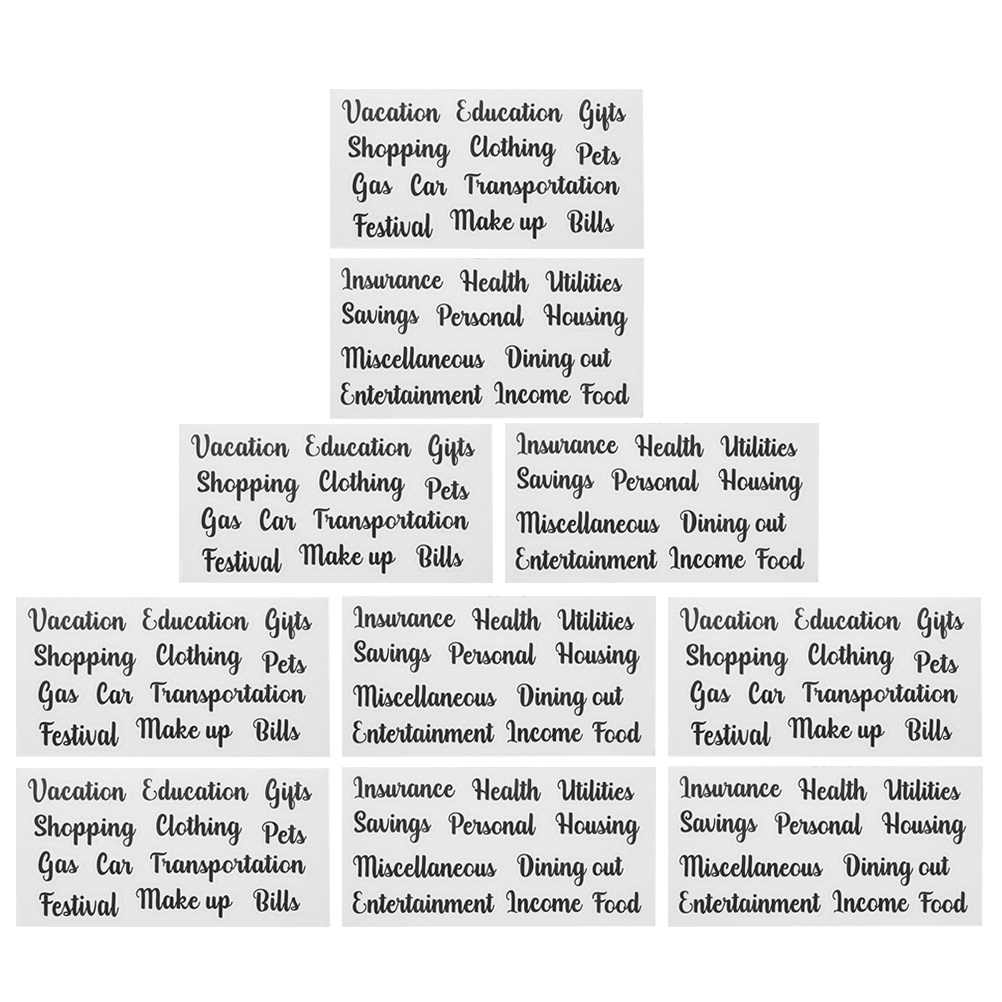 5Sets Letter Label Stickers Mu - Letter Envelope Kraft ulasan dan harga