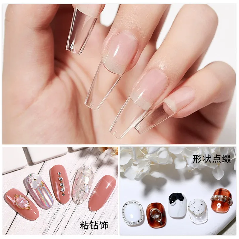 3pcs/set Solid Nail Tips Gel S - Glue Stick Pack ulasan dan harga