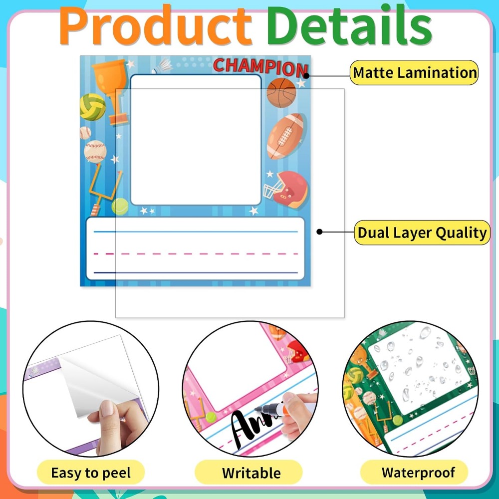 48 Pcs Kids Desk Nameplates wi - Desk Name Plate ulasan dan harga