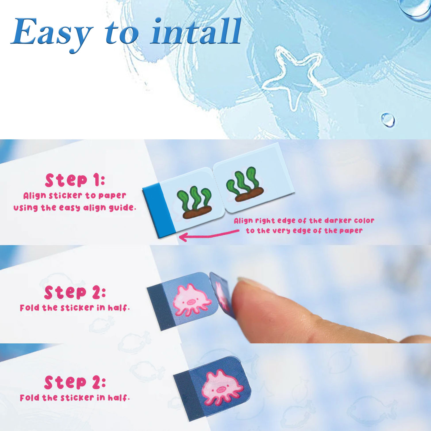 Sea Creature Lil Tab Stickers  - Memo Pad Sticky ulasan dan harga