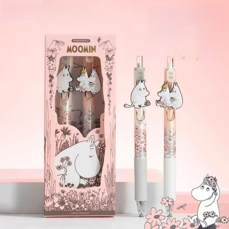 Moomin Cute Retractable Gel Pe - Stationery Office ulasan dan harga