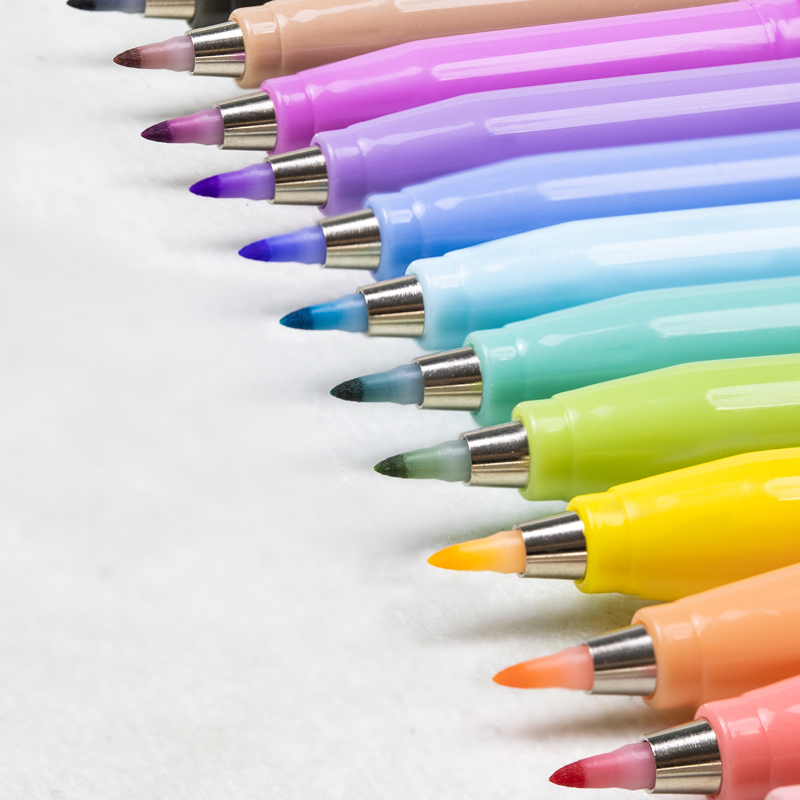 6Pcs Soft Brush Tip Marker Pen - Copic Marker Sketch ulasan dan harga