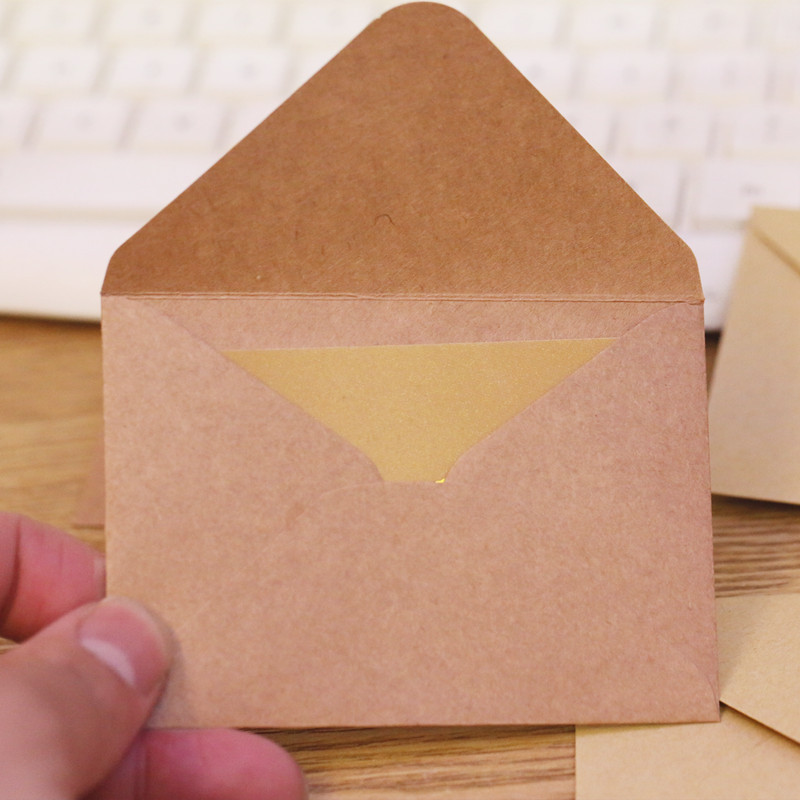 (10 Pieces/Lot) 10*7CM Color M - Letter Envelope Kraft ulasan dan harga