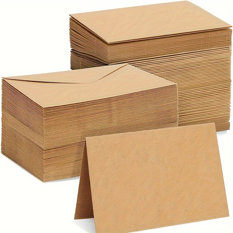 50/100pcs Kraft Paper Envelope - Letter Envelope Kraft ulasan dan harga