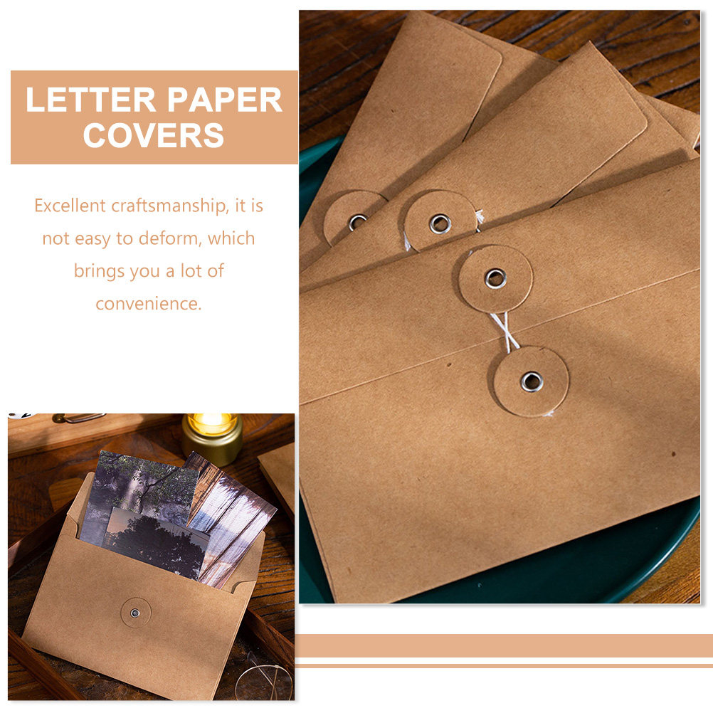 30Pcs Solid Color Envelopes Kr - Letter Envelope Kraft ulasan dan harga