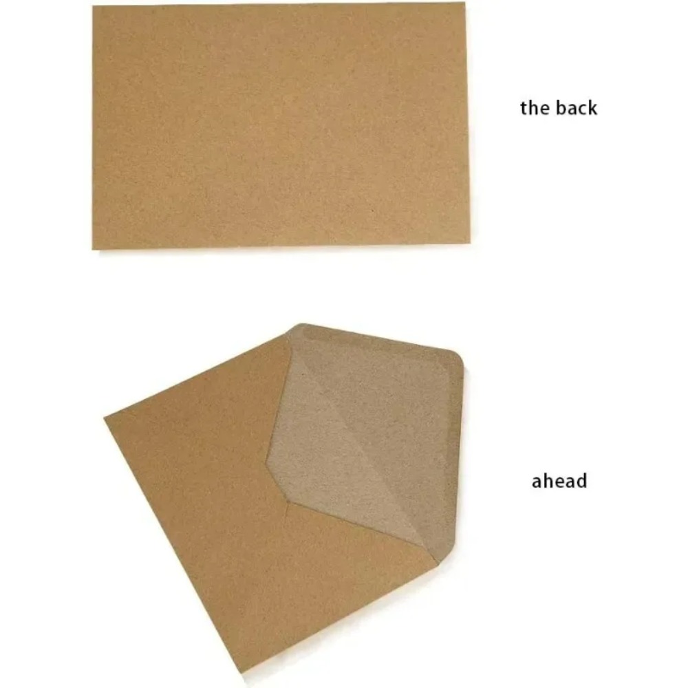 50Pcs Classical Brown Kraft Bl - Letter Envelope Kraft ulasan dan harga