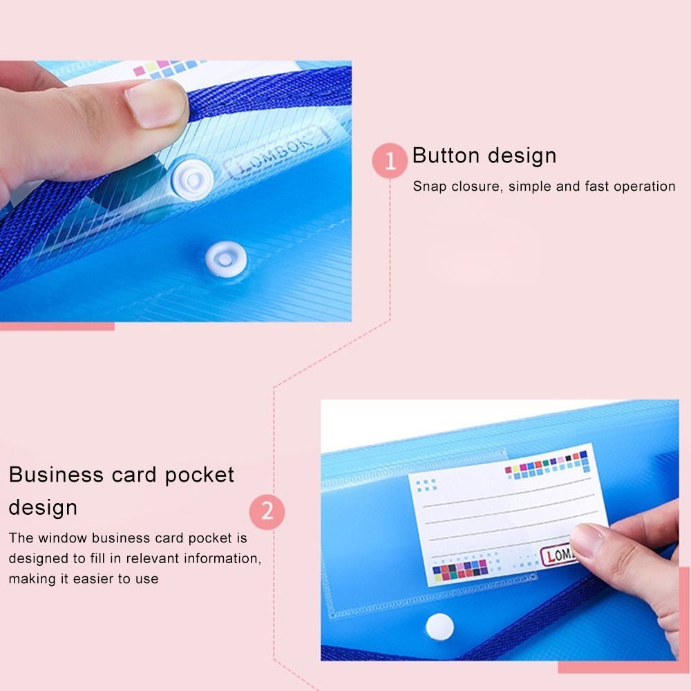 1-10PCS Waterproof A4 A5 Snap  - Office Stationery And Supply ulasan dan harga