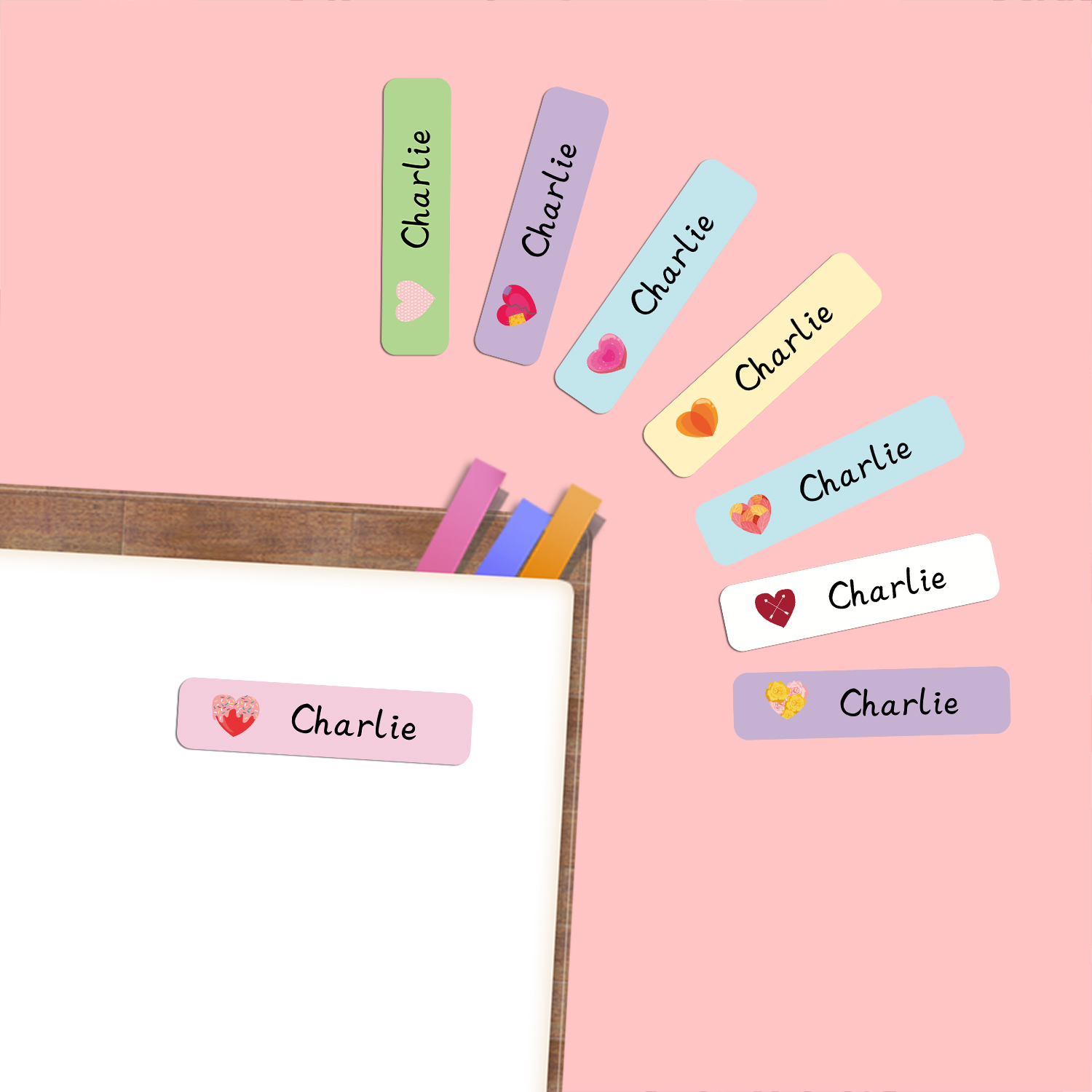 Personalized Heart Shape Name  - Stationery Office ulasan dan harga