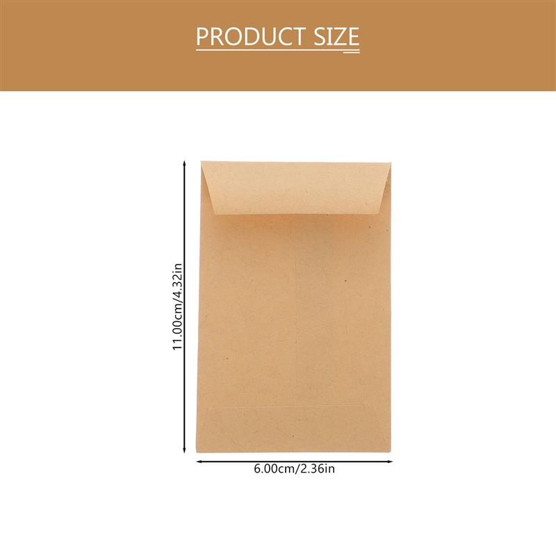 100Pcs Small Kraft Seed Envelo - Letter Envelope Kraft ulasan dan harga