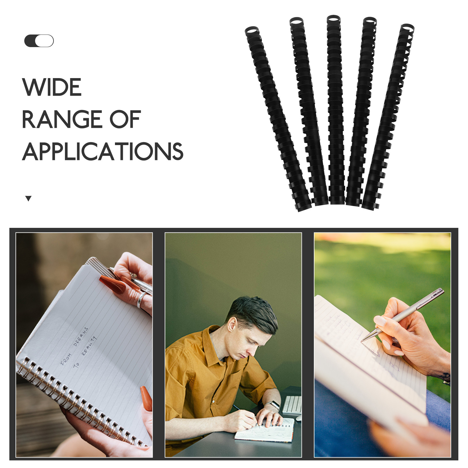 50Pcs Binding Combs 21 Rings P - Binding Comb Plastic ulasan dan harga