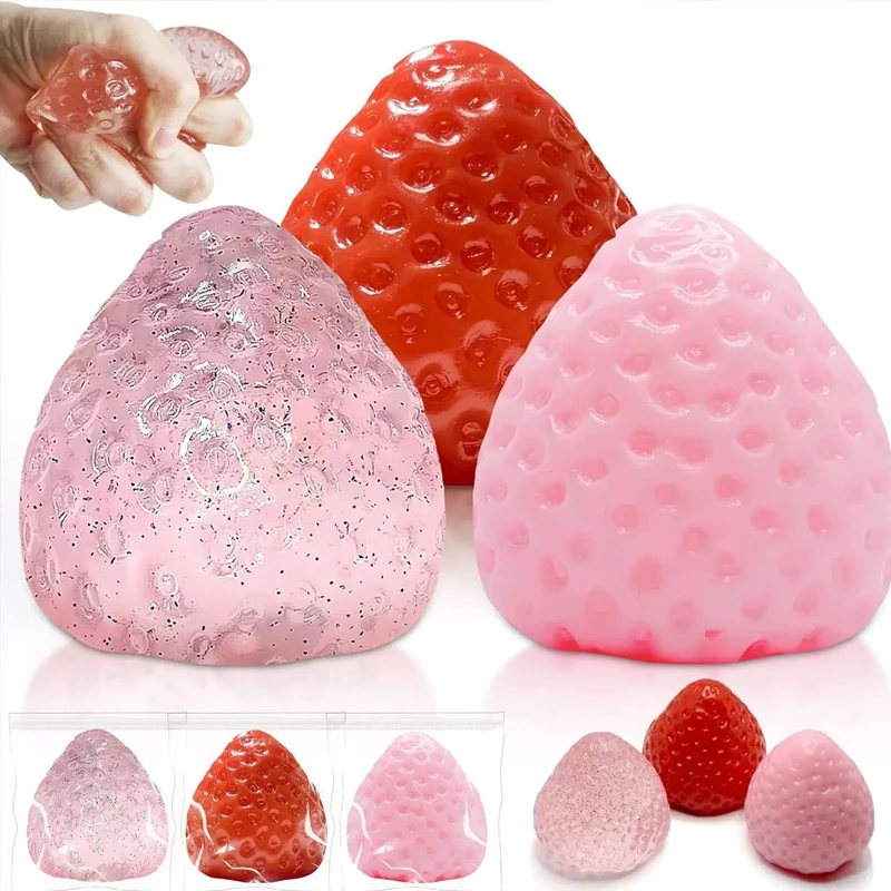 Strawberry Taba Squishy Fidget - Stationery Office ulasan dan harga