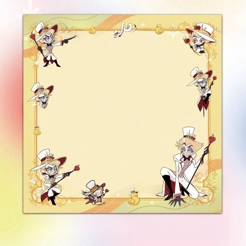 4Pcs Hazbin Hotel Zestial & Al - Stationery Office ulasan dan harga