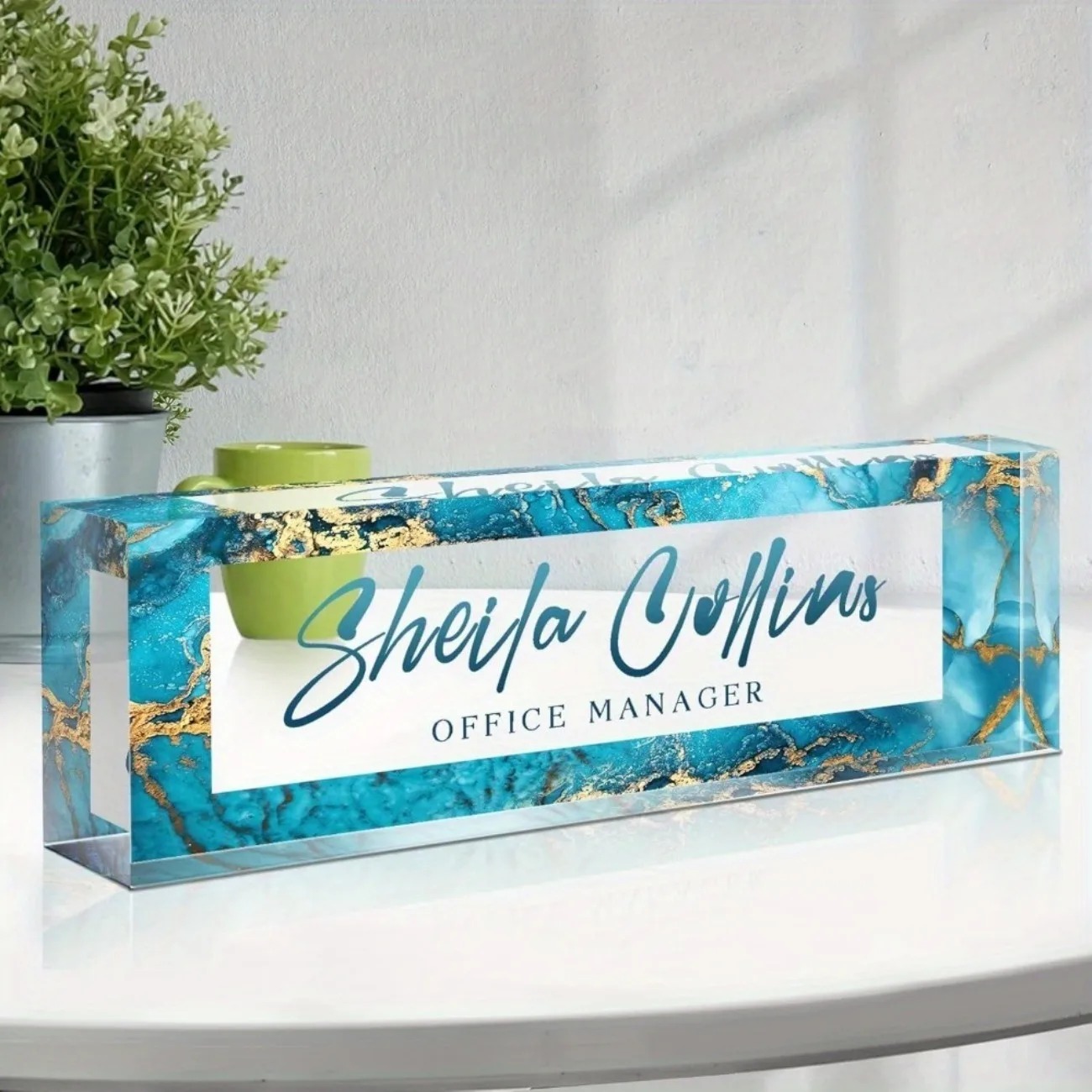 [2D Flat] Funny Custom Acrylic - Desk Name Plate ulasan dan harga