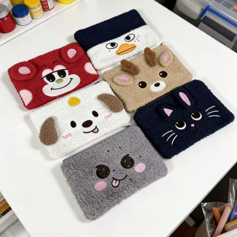 RIIZES Cute Printed Zipper Pou - Stationery Office ulasan dan harga