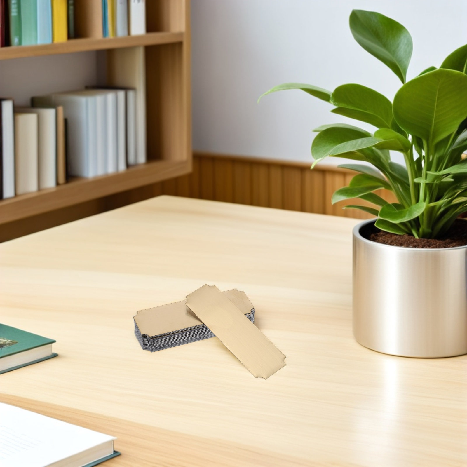20Pcs Stainless Steel Nameplat - Desk Name Plate ulasan dan harga