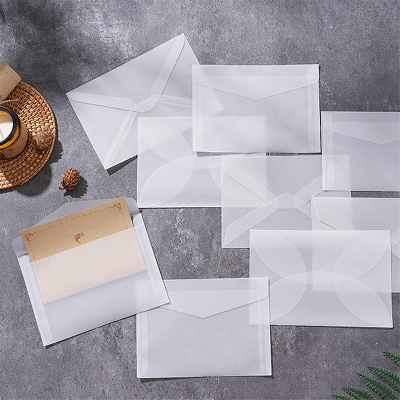 50pcs/lot Blank Translucent En - Letter Envelope Kraft ulasan dan harga