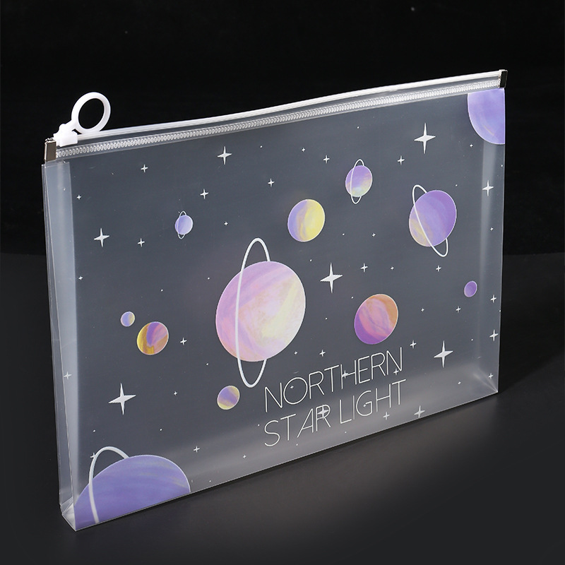 4/12pcs A4 Space Zipper Folder - Office Stationery And Supply ulasan dan harga