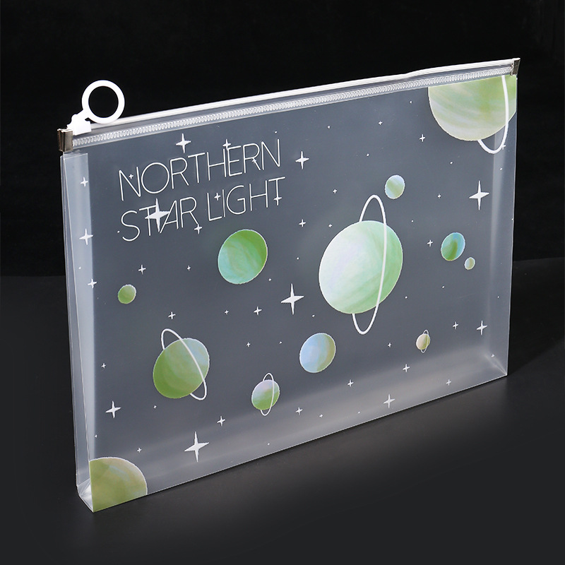4/12pcs A4 Space Zipper Folder - Office Stationery And Supply ulasan dan harga