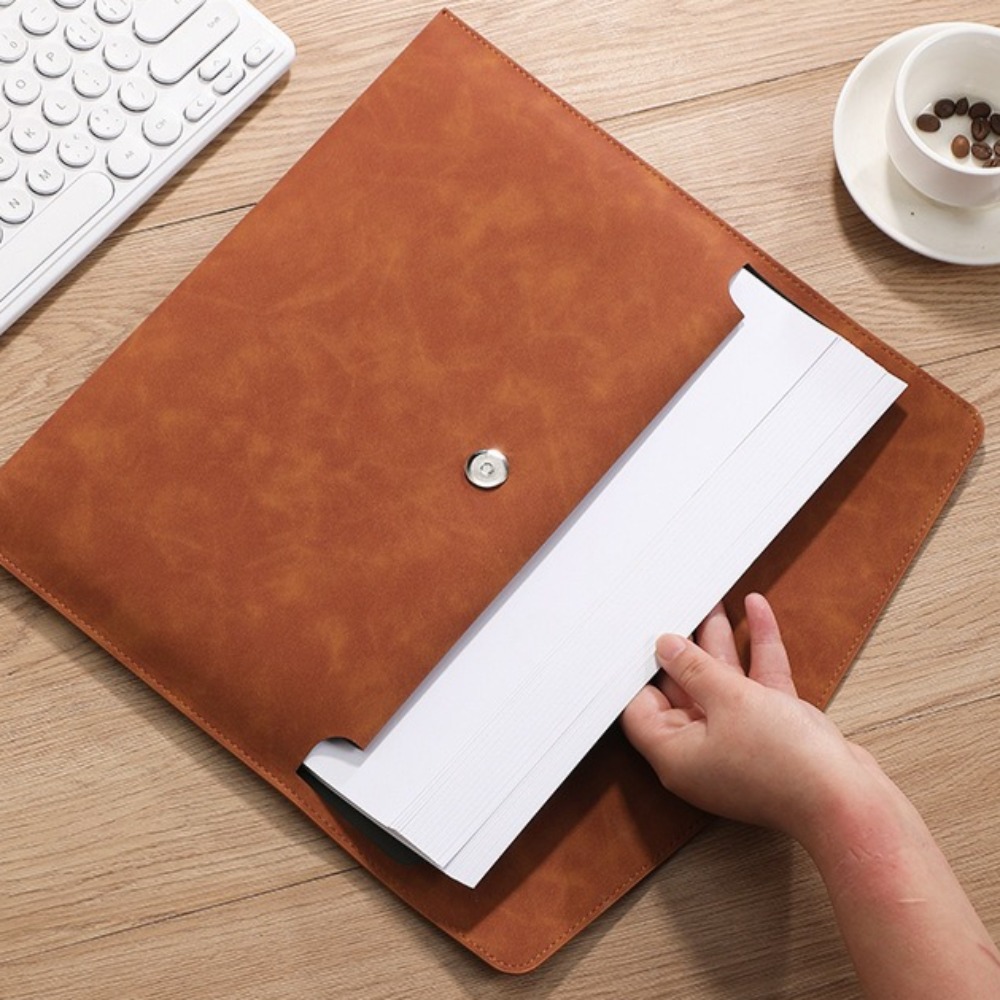 File Bag PU Leather Archive Fo - Office Stationery And Supply ulasan dan harga