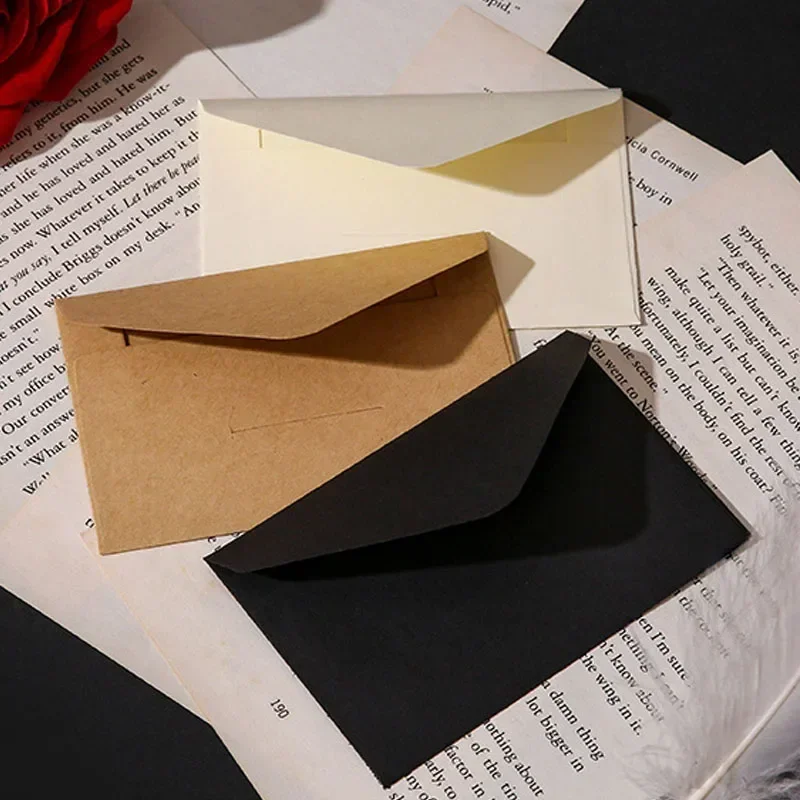 20/40/80PCS Classical White Bl - Letter Envelope Kraft ulasan dan harga