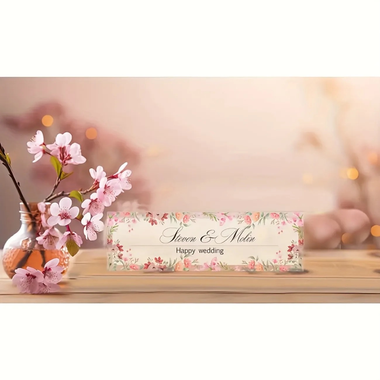 Customizable 2D Acrylic Desk N - Desk Name Plate ulasan dan harga