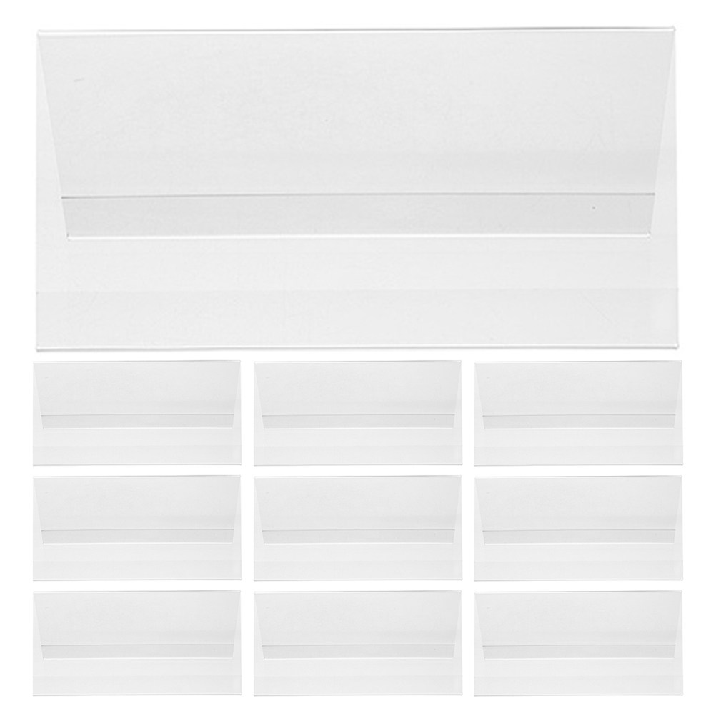 10Pcs Acrylic Name Plate Holde - Desk Name Plate ulasan dan harga